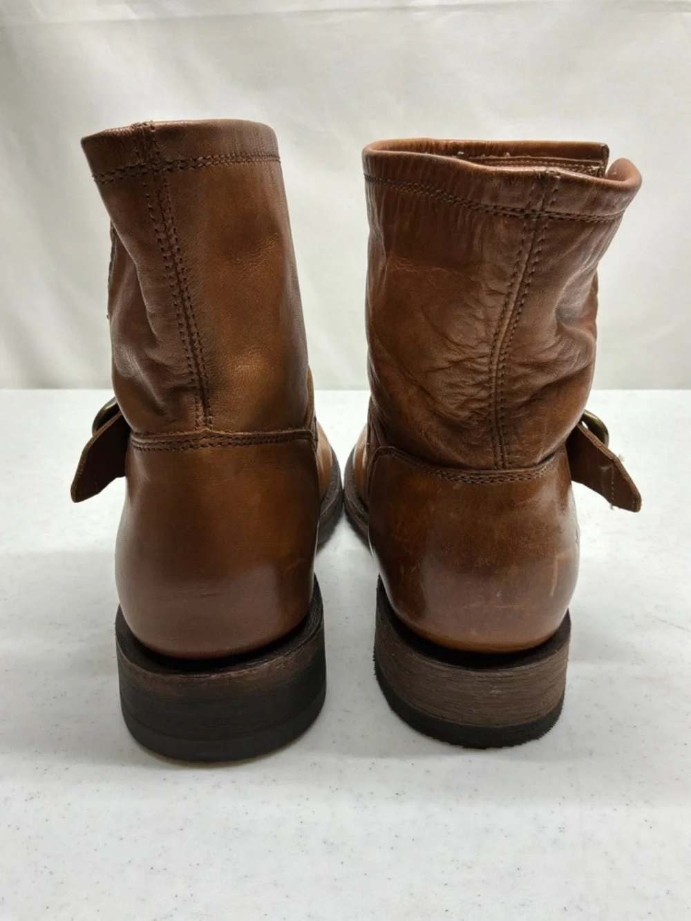 Frye Varonica Bronze Vintage Leather Boots Women's Size 6B NWOB
